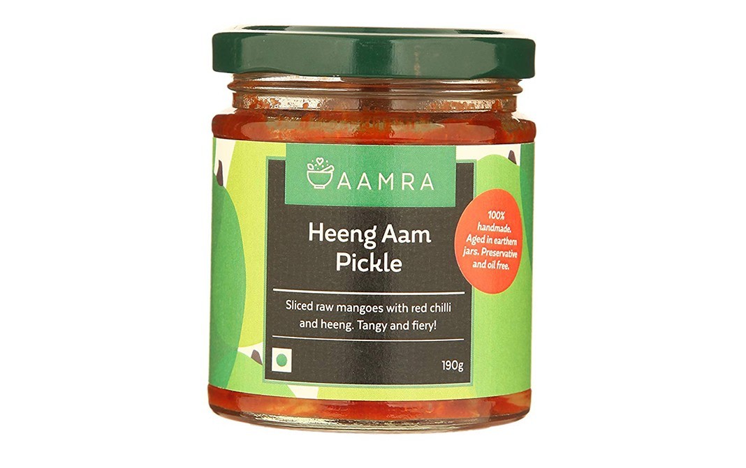 Aamra Heeng Aam Pickle    Glass Jar  190 grams